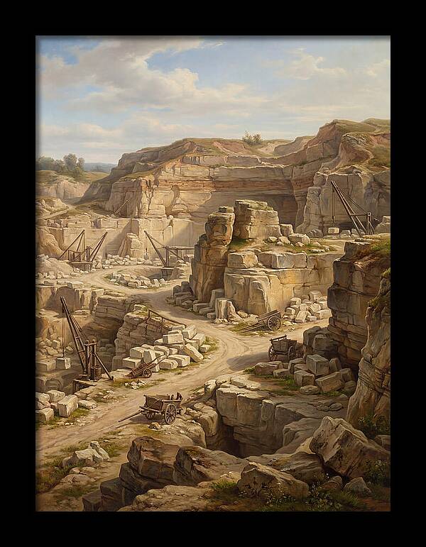 Quarry Landscape In Realism