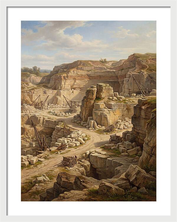 Quarry Landscape In Realism