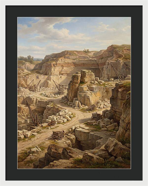 Quarry Landscape In Realism