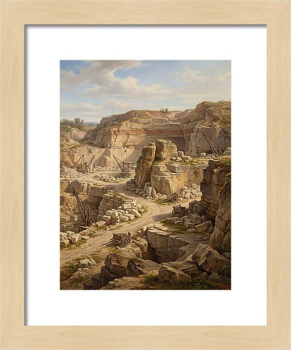 Quarry Landscape In Realism