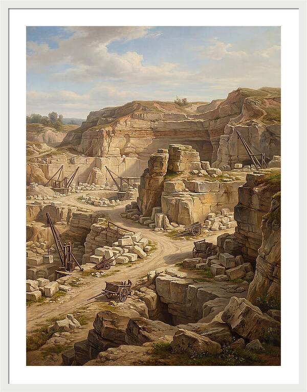 Quarry Landscape In Realism
