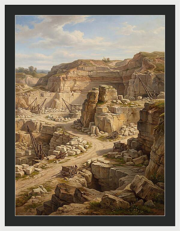 Quarry Landscape In Realism