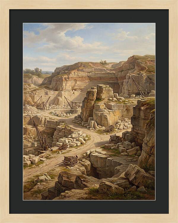 Quarry Landscape In Realism