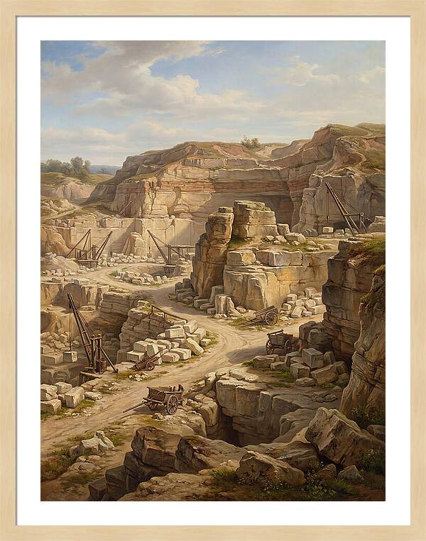 Quarry Landscape In Realism