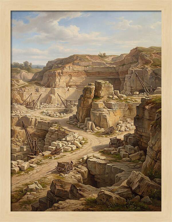 Quarry Landscape In Realism