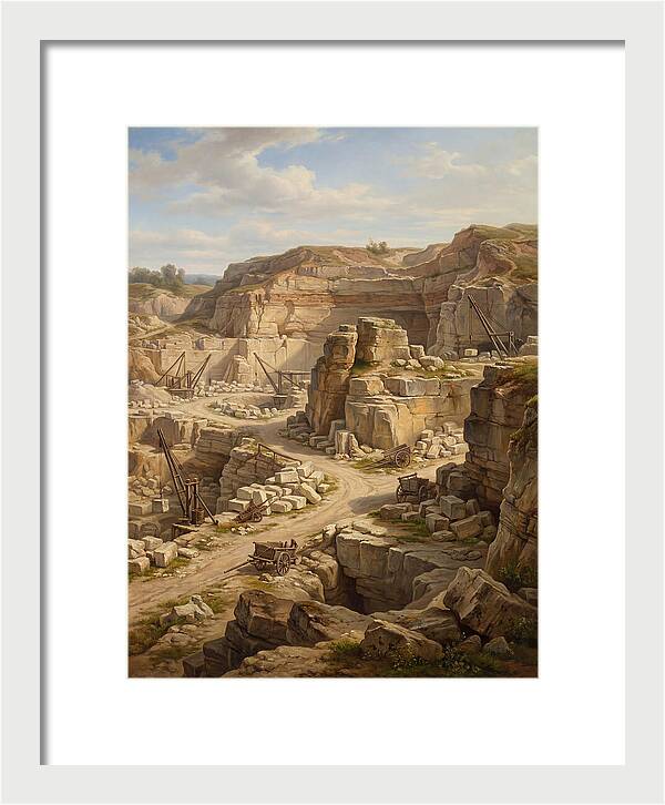 Quarry Landscape In Realism