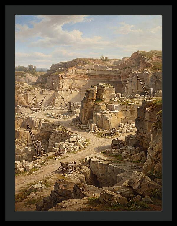 Quarry Landscape In Realism