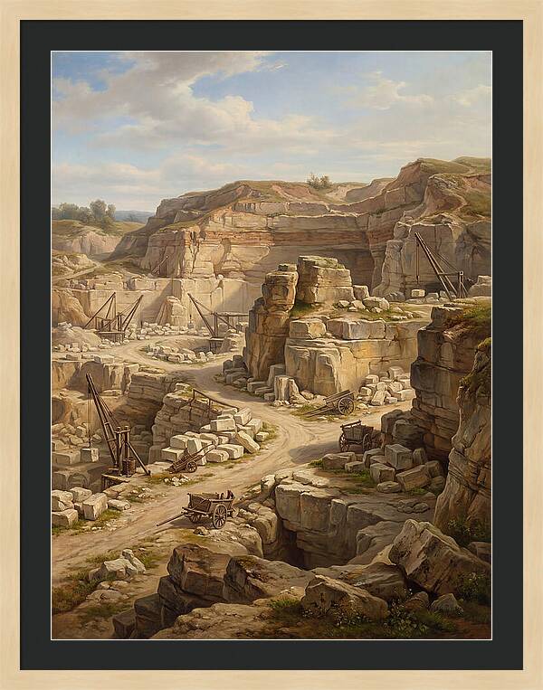 Quarry Landscape In Realism