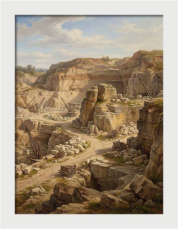 Quarry Landscape In Realism