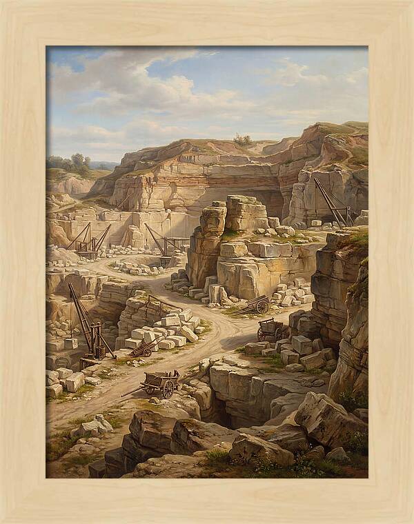 Quarry Landscape In Realism