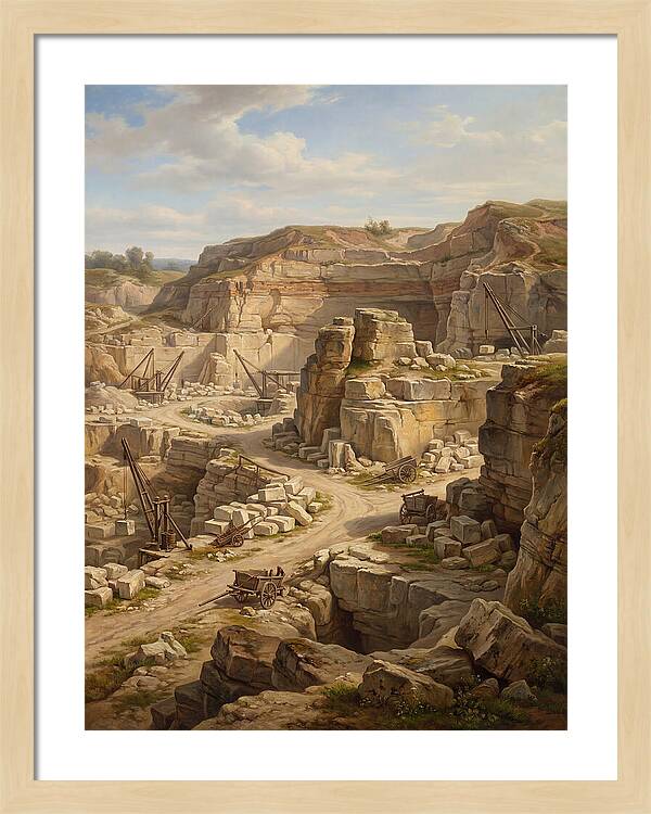 Quarry Landscape In Realism