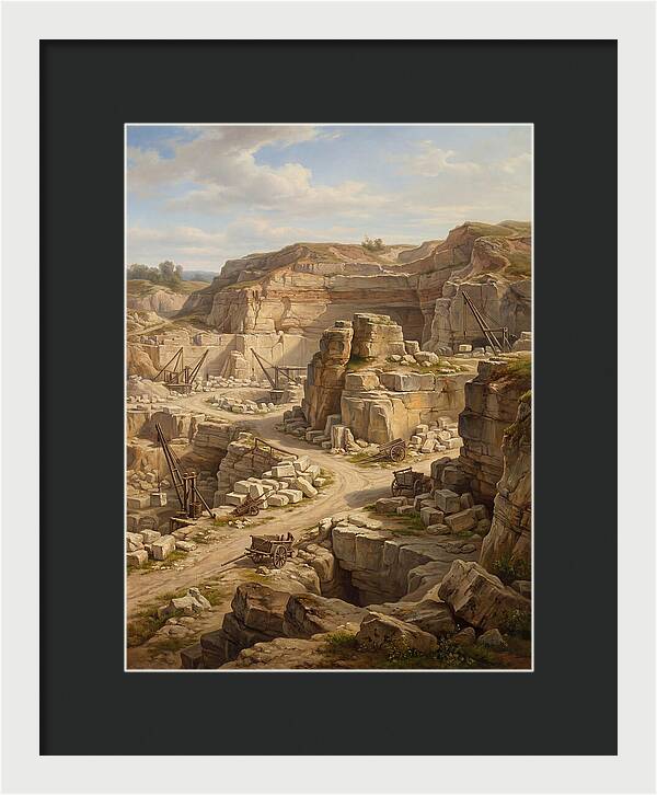 Quarry Landscape In Realism