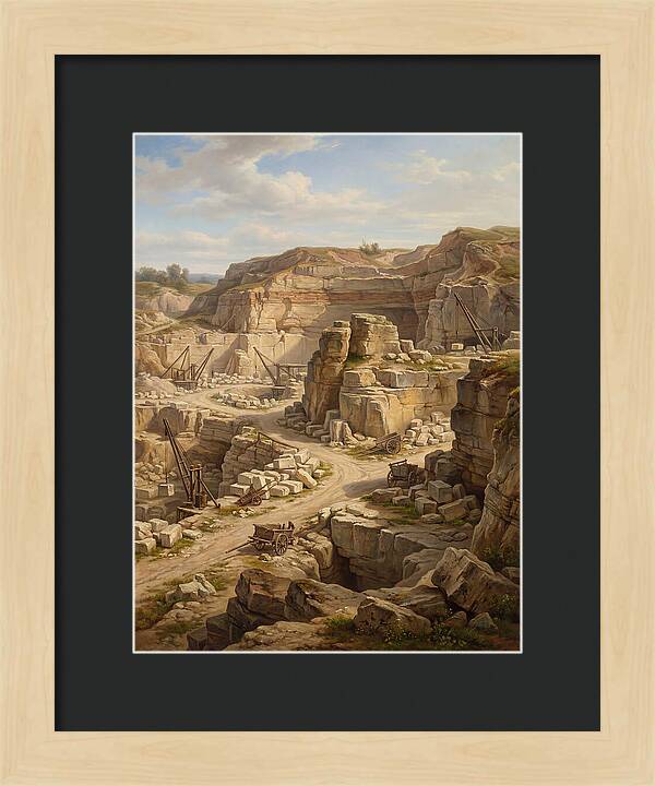 Quarry Landscape In Realism