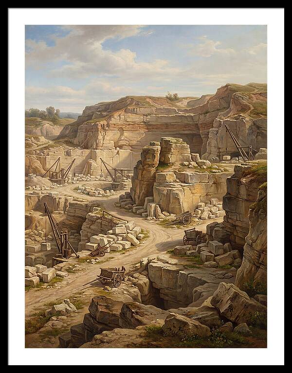 Quarry Landscape In Realism