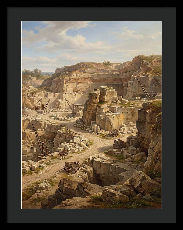 Quarry Landscape In Realism