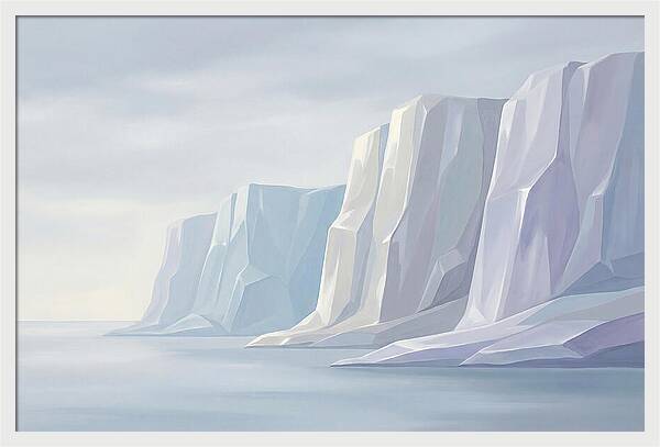 Quartz Cliffs Gleaming In Sunlight