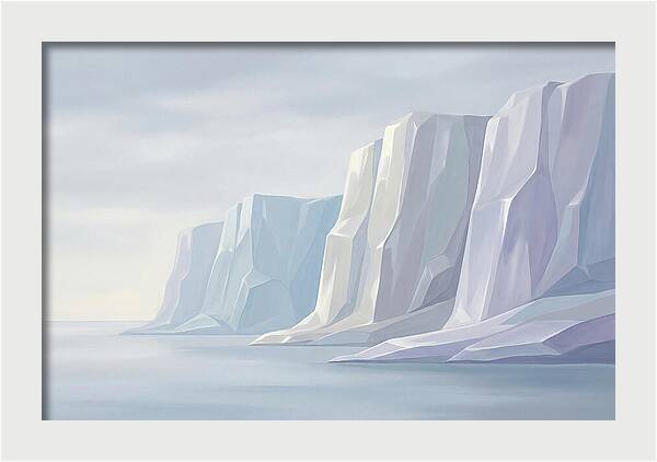 Quartz Cliffs Gleaming In Sunlight