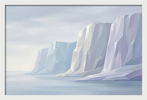 Quartz Cliffs Gleaming In Sunlight