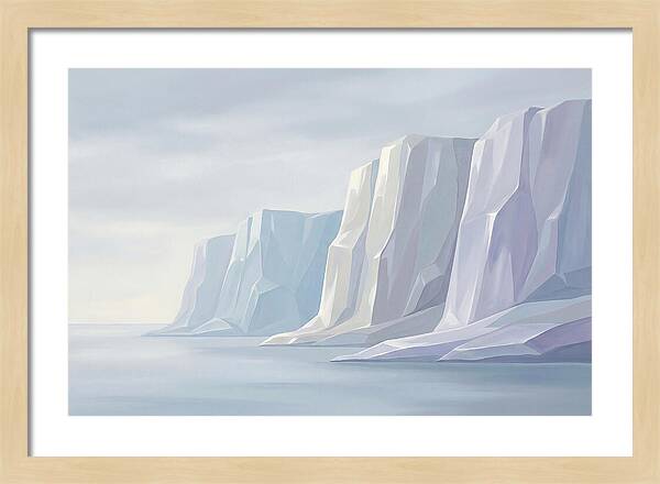 Quartz Cliffs Gleaming In Sunlight