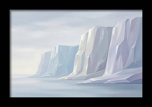 Quartz Cliffs Gleaming In Sunlight