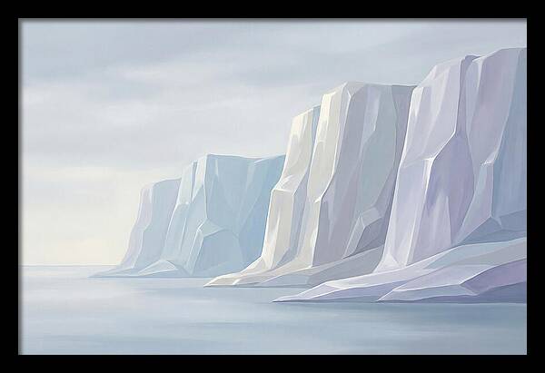 Quartz Cliffs Gleaming In Sunlight