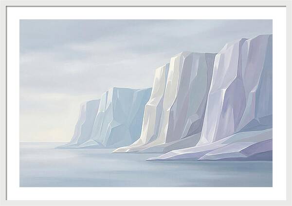 Quartz Cliffs Gleaming In Sunlight