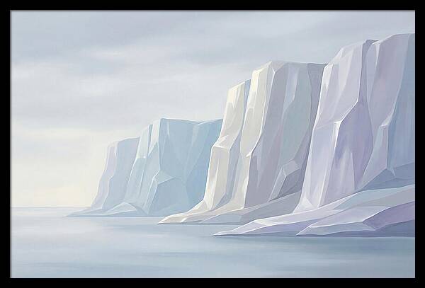 Quartz Cliffs Gleaming In Sunlight