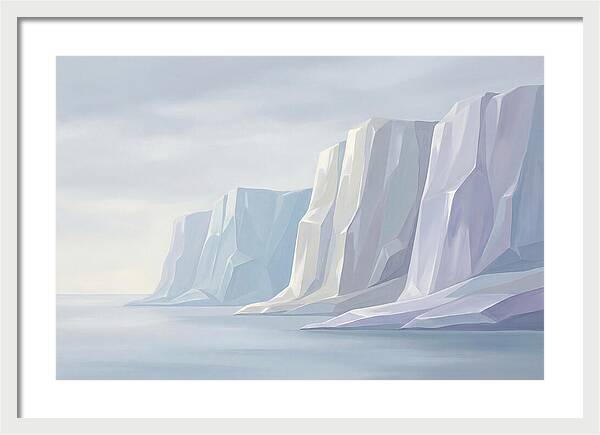Quartz Cliffs Gleaming In Sunlight