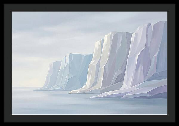 Quartz Cliffs Gleaming In Sunlight
