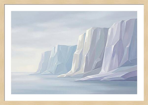 Quartz Cliffs Gleaming In Sunlight