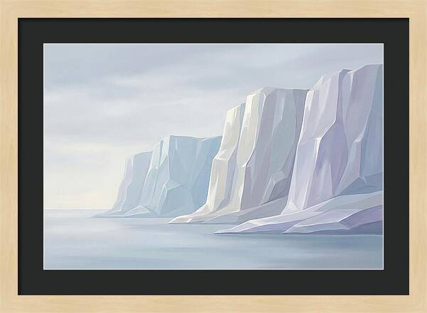 Quartz Cliffs Gleaming In Sunlight