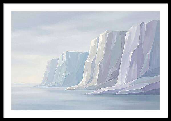 Quartz Cliffs Gleaming In Sunlight