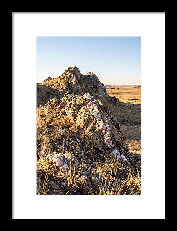Quartz Mountain Formation At Sunset