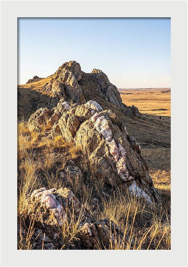 Quartz Mountain Formation At Sunset