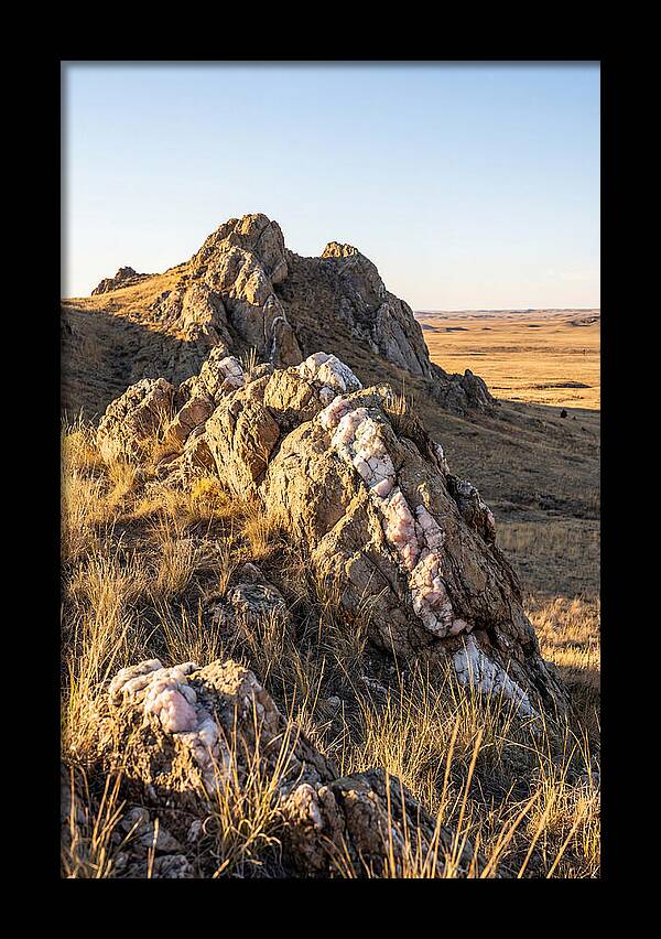 Quartz Mountain Formation At Sunset