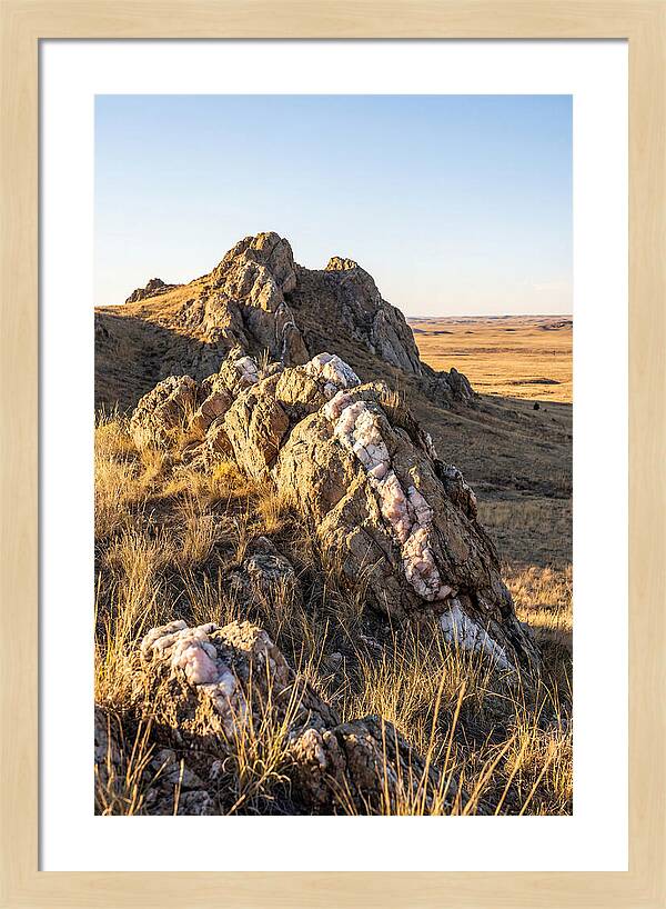 Quartz Mountain Formation At Sunset