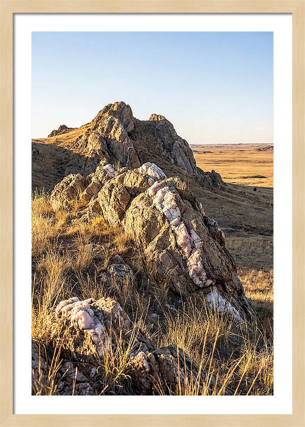Quartz Mountain Formation At Sunset
