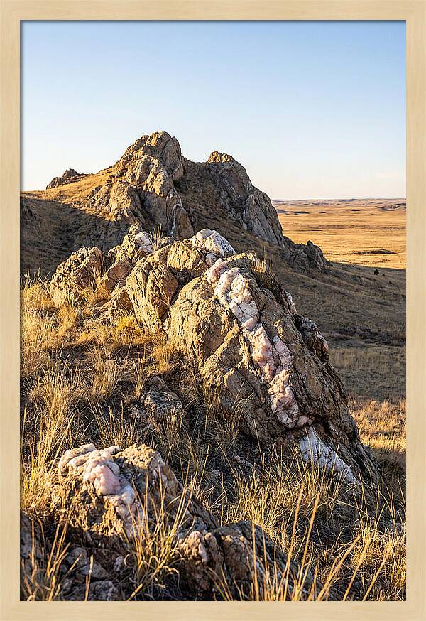 Quartz Mountain Formation At Sunset