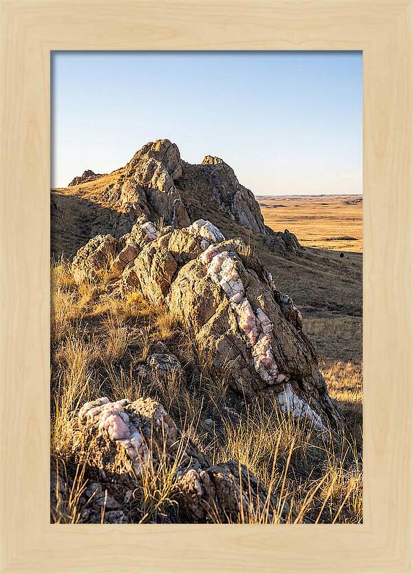 Quartz Mountain Formation At Sunset