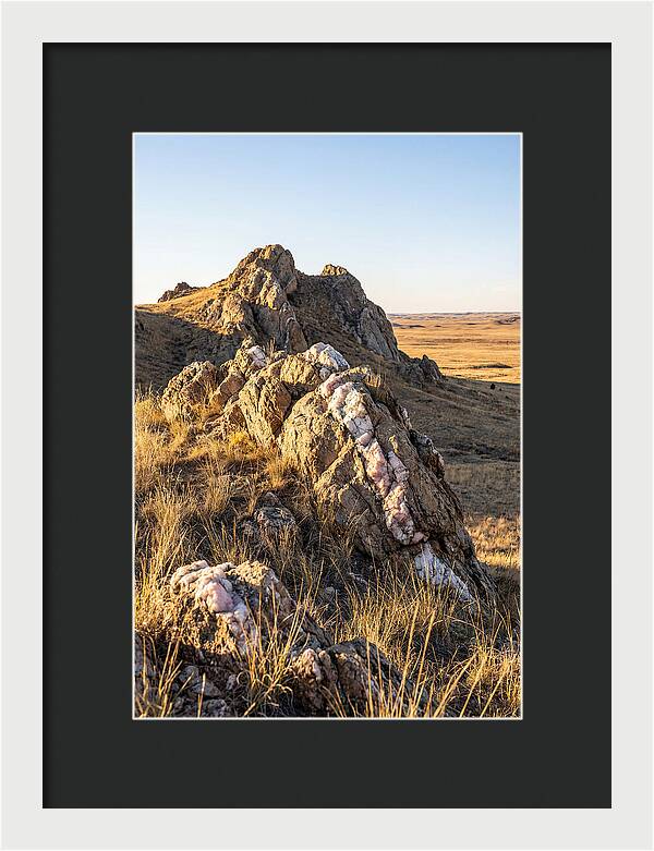 Quartz Mountain Formation At Sunset
