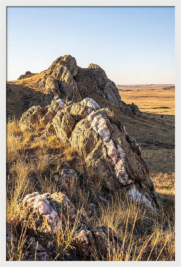 Quartz Mountain Formation At Sunset