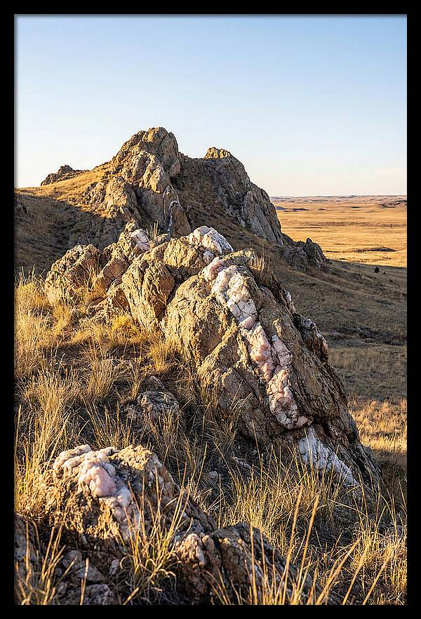Quartz Mountain Formation At Sunset