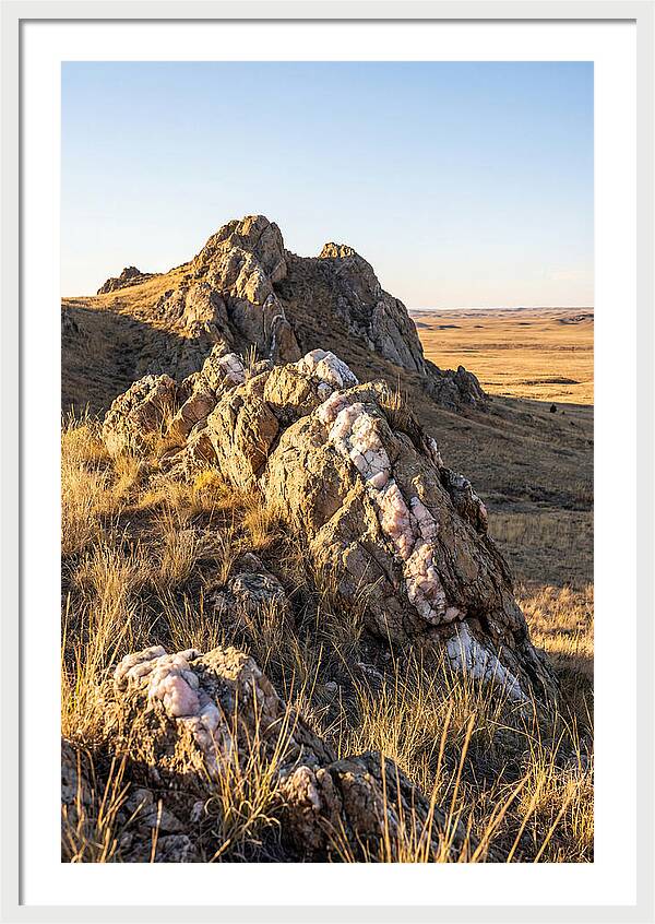Quartz Mountain Formation At Sunset