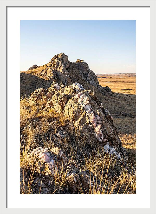 Quartz Mountain Formation At Sunset