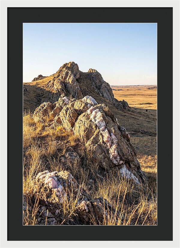 Quartz Mountain Formation At Sunset