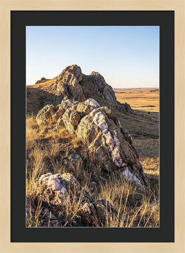 Quartz Mountain Formation At Sunset