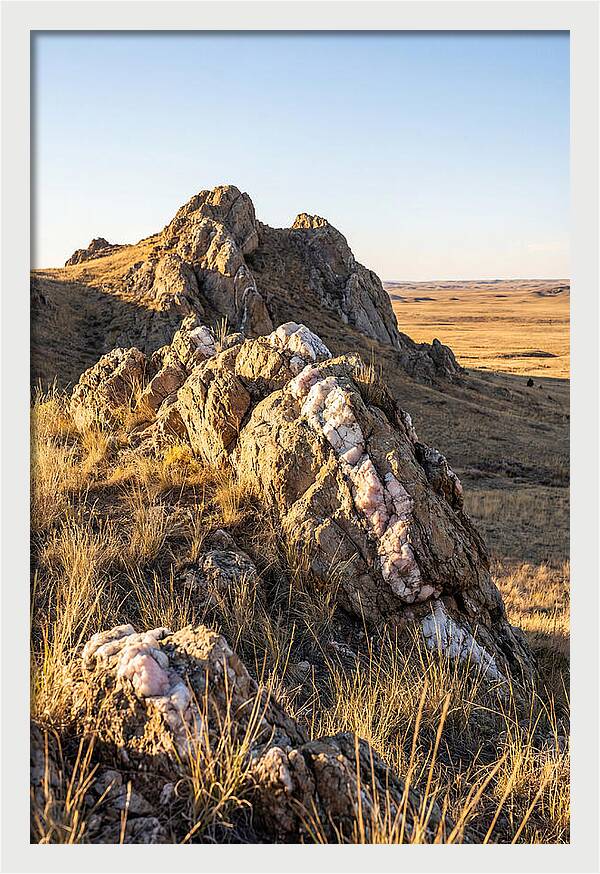 Quartz Mountain Formation At Sunset
