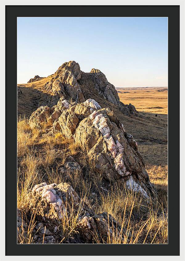Quartz Mountain Formation At Sunset