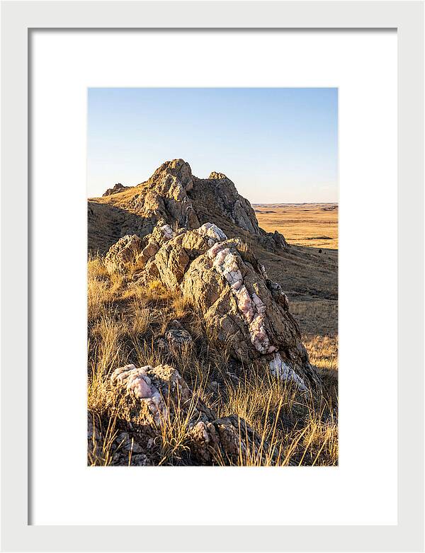 Quartz Mountain Formation At Sunset