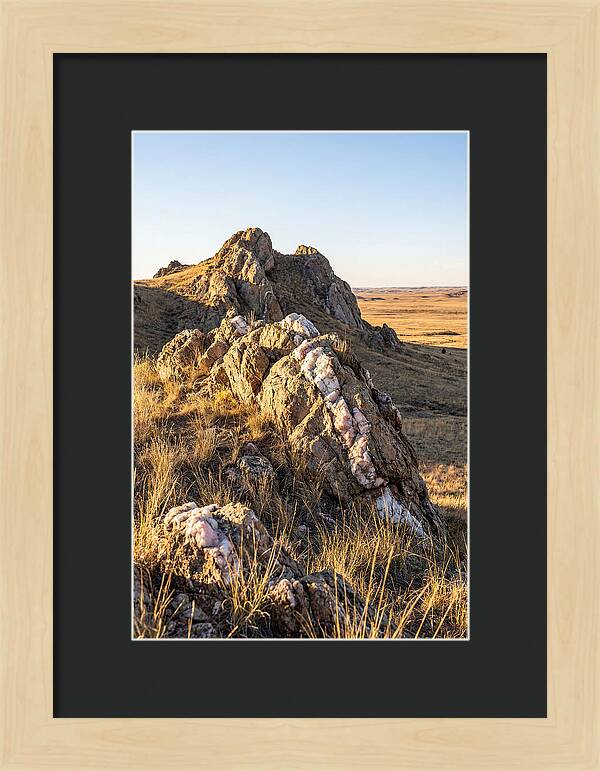 Quartz Mountain Formation At Sunset